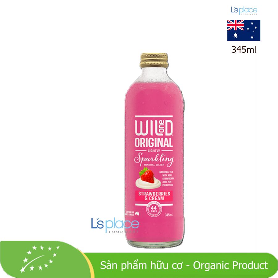 Wild One Organic Nước dâu tây kem có ga hữu cơ