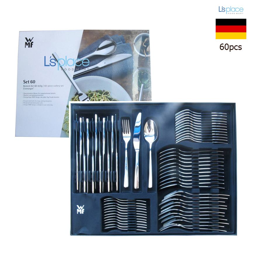WMF Belgrade Cromargan Set dao thìa dĩa inox cho 12 người