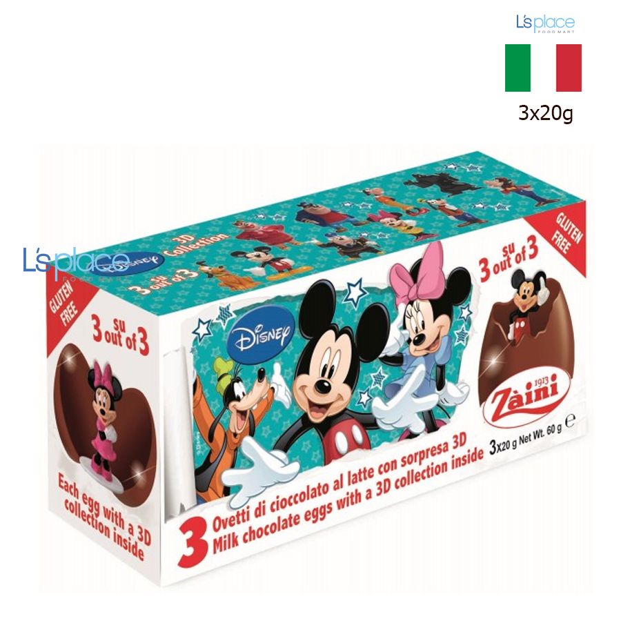 Zaini Mickey Minie socola trứng đồ chơi