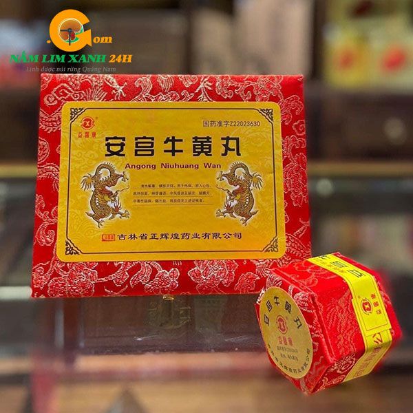  An Cung Ngưu Hoàng Hoàn Hộp Gấm Đỏ 