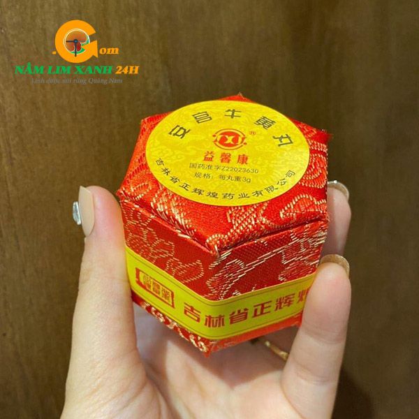  An Cung Ngưu Hoàng Hoàn Hộp Gấm Đỏ 