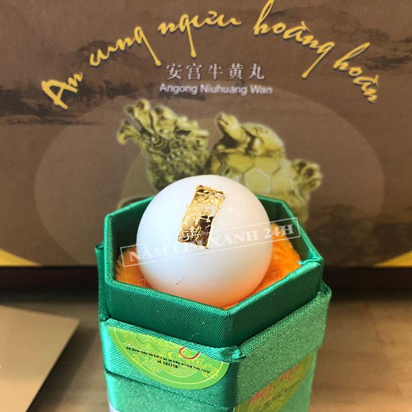  An Cung Ngưu Hoàng Hoàn Rùa Vàng Hộp 1 Viên 