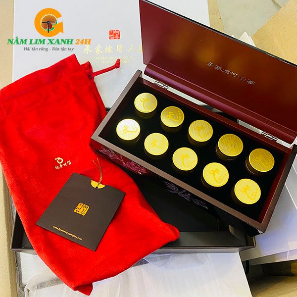  An Cung Ngưu Hoàng Tổng Thống Dát Vàng Hàn Quốc Hộp 10 Viên Hoàn 