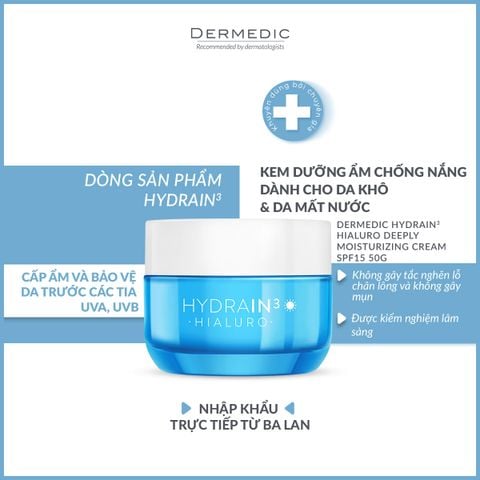  HYDRAIN Deep Moisturizing Cream SPF15 - Kem dưỡng ẩm ban ngày dành cho da khô 