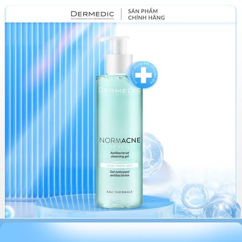  NORMACNE Antibacterial Cleansing Gel - Gel rửa mặt kháng khuẩn da dầu, mụn 