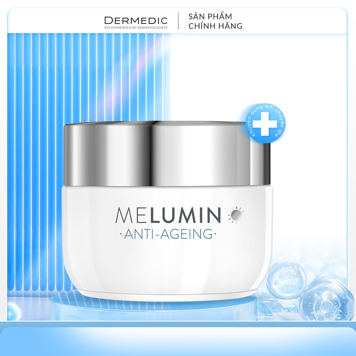 MELUMIN Brightening Protective Day Cream SPF 50 - Kem dưỡng làm sáng da, đều màu da ban ngày 50ml