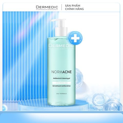  NORMACNE Antibacterial Cleansing Gel - Gel rửa mặt kháng khuẩn da dầu, mụn 