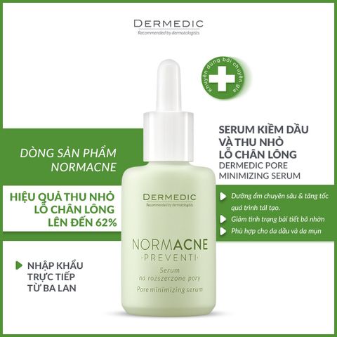  NORMACNE Pore Minimizing Serum - Serum se khít lỗ chân lông dành cho da dầu mụn 