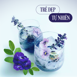  [HMK] Hoa đậu biếc tự nhiên sấy thăng hoa cao cấp hủ thủy tinh 10g - Giảm nếp nhăn, chống lão hóa - Không chất bảo quản, không phẩm màu 