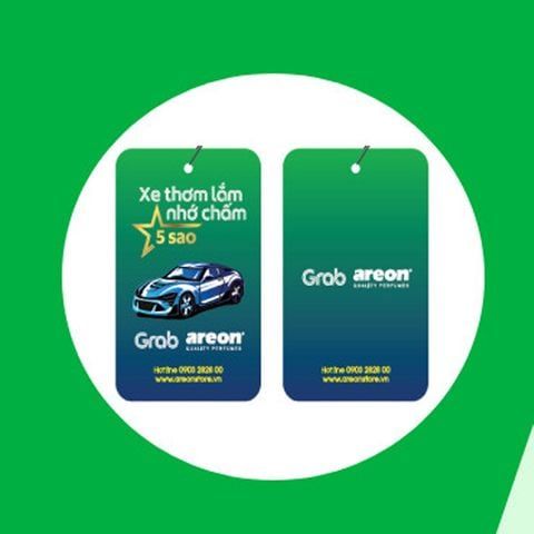  [HMK] Lá Thơm Treo Xe Areon Grab - Xe thơm lắm nhớ chấm 5 sao - Mùi ngẫu nhiên 