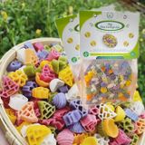  Nui Rau Củ Ngũ Sắc 100% tự nhiên Sala túi 300gram 
