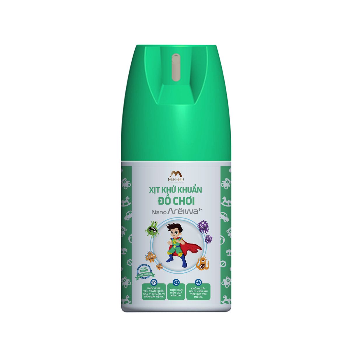  Xịt Khử Khuẩn Đồ Chơi Nano Areiwa 150ml 