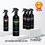  Xịt Khuẩn Khử Mùi Xe Hơi Nano Areiwa 250ml - An toàn - Không hóa chất - Tái tạo không khí trong lành 