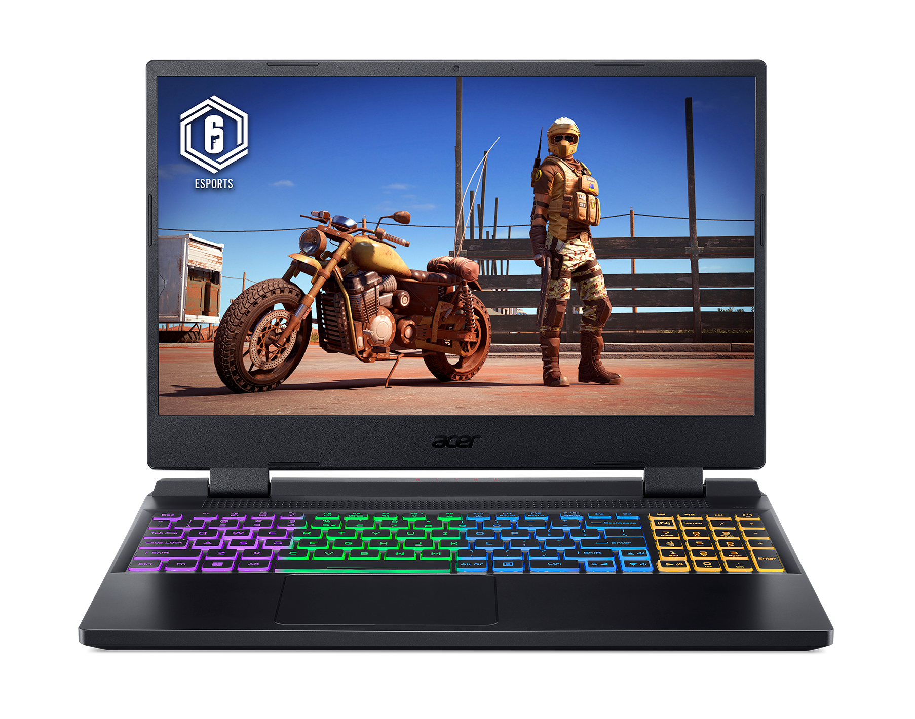 Acer Nitro 5 Tiger - một siêu phẩm gaming laptop đích thực. Với hình ảnh của chú hổ mạnh mẽ được phối hợp theo phong cách Acer, sản phẩm này sẽ khiến bạn bị thu hút ngay lập tức. Đừng để bất cứ ai bỏ lỡ cơ hội trải nghiệm sự độc đáo và sáng tạo của Acer Nitro 5 Tiger.