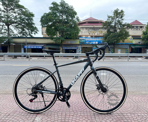 Xe đạp đua Uhappy tay đề lắc khung nhôm không mối hàn