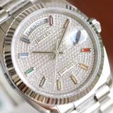  ROLEX DATEDAY eta 2836 L904 v36 - white - Relica 1:1 