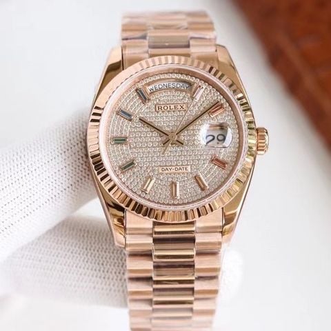  ROLEX DATEDAY eta 2836 L904 v36 - rose - Relica 1:1 