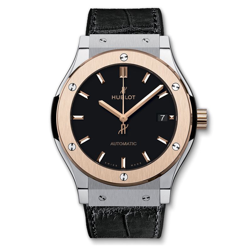  Đồng hồ Hublot Classic - REPLICA 1:1 |  Fusion Automatic Titanium King Gold Bezel 511.NO.1181.LR 