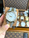  Đồng Hồ Rolex Datejust 36 126233 v41mm Mặt Số Trắng Cọc Số La Mã - Replica 