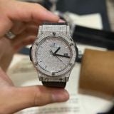  Đồng hồ Hublot Classic Fusion Titanium 42mm full kim cương mới 100% 