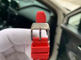  Đồng hồ Franck Muller V32 nữ siêu cấp ABF Thụy Sỹ màu đỏ đính full đá 36mm 