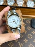  Đồng Hồ Rolex Datejust 36 126233 Mặt Số Trắng Cọc Số Dạ Quang - Replica 