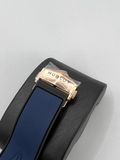  HUBLOT Sang Bleu II King Gold Pave Chronograph Automatic Diamond Black Dial Watch 418.OX.1108.RX.1604.MXM20 418.OX.1108.RX.1604.MXM 