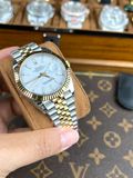  Đồng Hồ Rolex Datejust 36 126233 Mặt Số Trắng Cọc Số Dạ Quang - Replica 