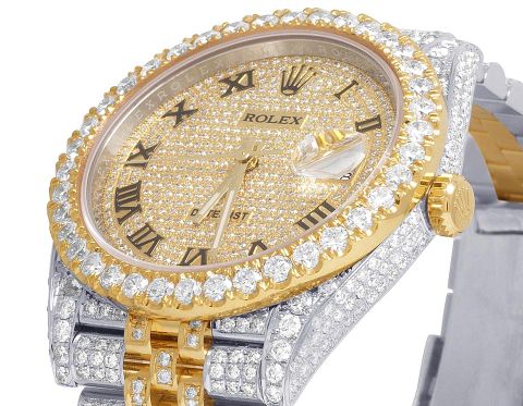  Rolex Two Tone Datejust Ii 126303 v41 - Replica 1:1 Full Diamond Nhân Tạo 