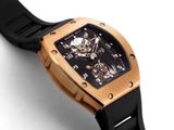  Richard Mille REPLICA 1:1- RM 001 TOURBILLON JB Rose Gold Black Dial 