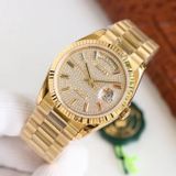  ROLEX DATEDAY eta 2836 L904 v36 - Gold - Relica 1:1 