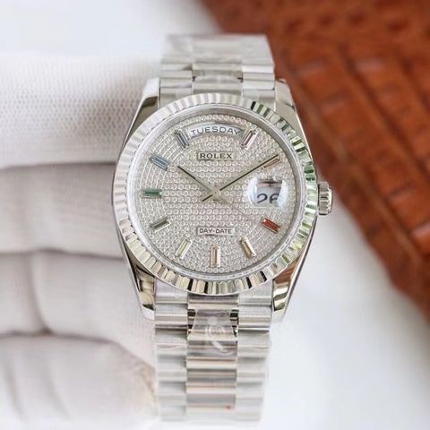  ROLEX DATEDAY eta 2836 L904 v36 - white - Relica 1:1 