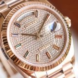  ROLEX DATEDAY eta 2836 L904 v36 - rose - Relica 1:1 