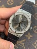  Đồng hồ Hublot Classic Fusion Gray Lên Moissanite Hongkong 