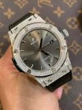  Đồng hồ Hublot Classic Fusion Gray Lên Moissanite Hongkong 