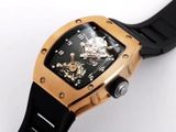  Richard Mille REPLICA 1:1- RM 001 TOURBILLON JB Rose Gold Black Dial 