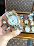  Đồng Hồ Rolex Datejust 36 126233 v41mm Mặt Số Trắng Cọc Số La Mã - Replica 