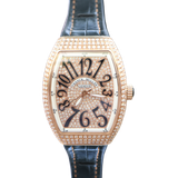  Franck Muller Vanguard Steel Diamonds Rose Gold V32 QZ 