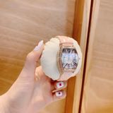  Set Đồng Hồ Nữ Davena 31525 Rose Gold - Kèm Dây Da - 100% Chính hãng 