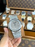  PATEK PHILIPPE Nautilus White Gold 5719/1G-001, 40mm- Replica full Kim cương nhân tạo 