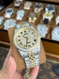  Rolex Two Tone Datejust Ii 126303 v41 - Replica 1:1 Full Diamond Nhân Tạo 