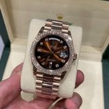  Đồng Hồ Rolex DAY DATE Oyster 118235 EW v36 mm vàng Everose - Replica 1:1 