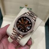  Đồng Hồ Rolex DAY DATE Oyster 118235 EW v36 mm vàng Everose - Replica 1:1 