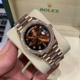  Đồng Hồ Rolex DAY DATE Oyster 118235 EW v36 mm vàng Everose - Replica 1:1 