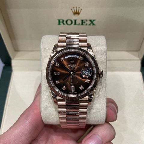  Đồng Hồ Rolex DAY DATE Oyster 118235 EW v36 mm vàng Everose 