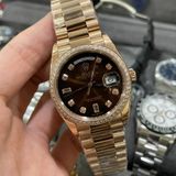  Đồng hồ Rolex Day-Date EW Factory 118348 36mm Lên Moissanite Hongkong - Replica 1:1 