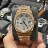  Đồng hồ Rolex Day-Date EW Factory 118348 36mm Lên Moissanite Hongkong - Replica 1:1 