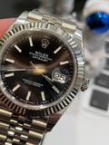  Đồng hồ Đồng hồ Rolex Datejust 41mm Black Diamond Dial Fluted Bezel Jubilee 126334 