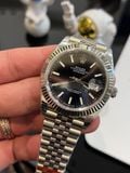  Đồng hồ Đồng hồ Rolex Datejust 41mm Black Diamond Dial Fluted Bezel Jubilee 126334 