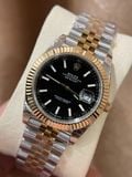  Đồng Hồ Nam Rolex DateJust Demi Bọc Vàng Thép 904L Máy Caliber 3235 Replica 1:1 Cao Cấp Nhất Noob Factory Bao Kiểm Định Các tiệm vàng 